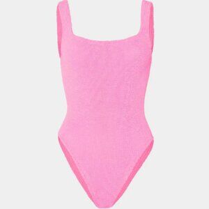 Hunza G baby pink one piece swimsuit